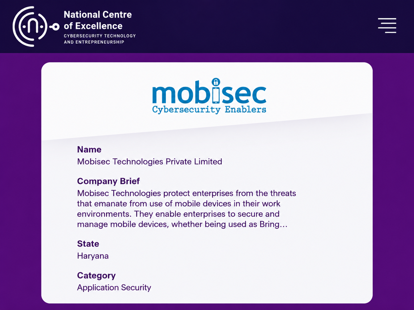 Incubated by NCoE, a DSCI (ASSOCHAM) Body